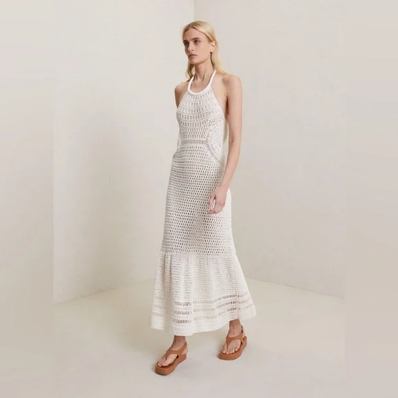 A.L.C. | Dresses | Alc Antonia Crochet Halter Dress Size Xs | Poshmark